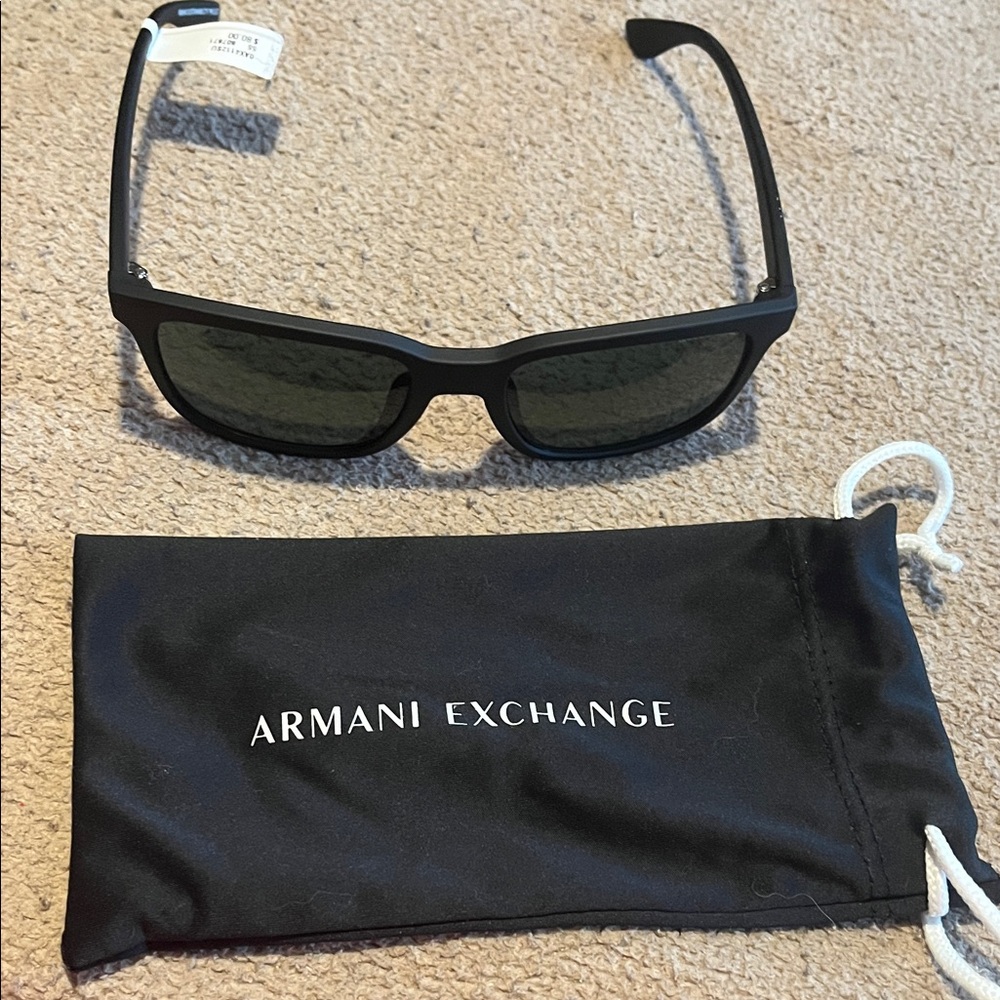 Armani Exchange Classic Black Sunglasses
